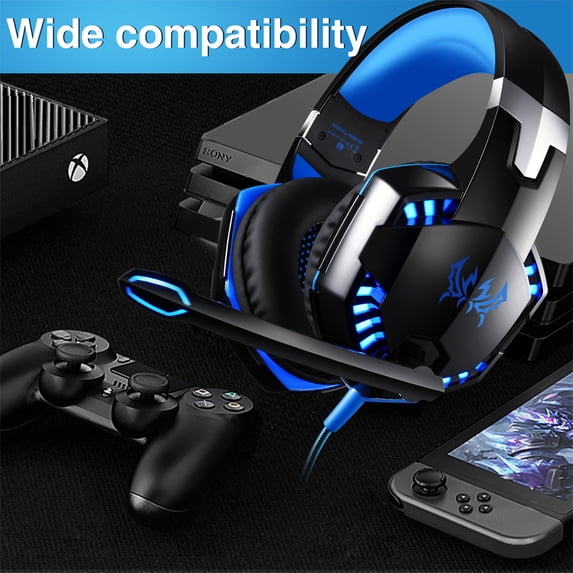 Gaming Headset with Mic for Ps5, Ps4, PC| 3D Spatial Audio | 20ms Ultra-Low Latency, 2.4GHz Bluetooth 5.4 Gaming Headphones, 1200mAH Battery Life for FPS Gamers