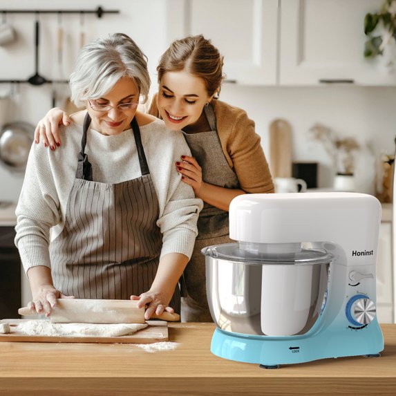 6 QT Stand Mixer, 10+P Speeds with Tilt-Head Electric Mixer, Kitchen Mixer with Dough Hook, Whisk, Beater, Bowl for Baking, Cake and Most Home Cooks