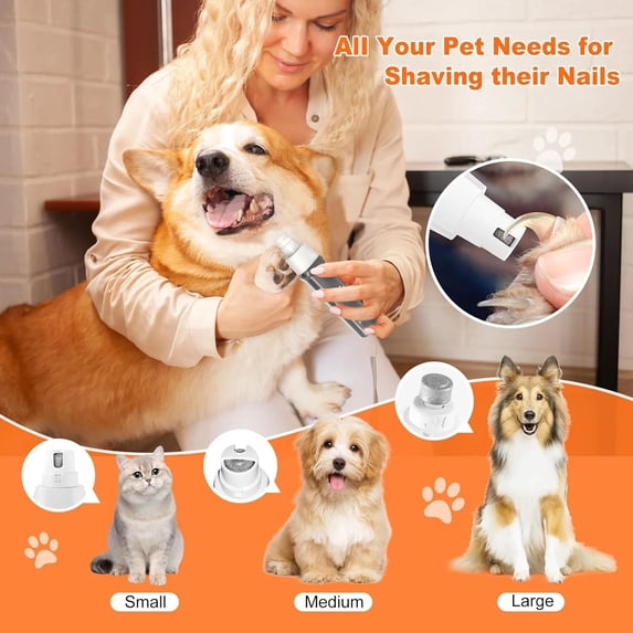 VANECL 4 in 1 Dog Grooming Clippers Kit with LED Display,Waterproof Dog Clippers Cordless for thick hair,Low Noise Dog Hair Trimmer for Dogs Cats Animals