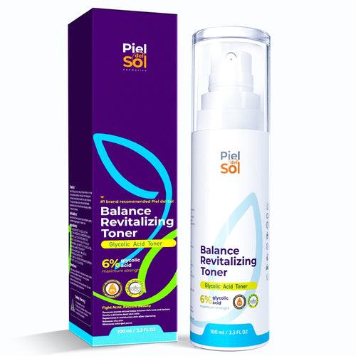 Piel del Sol - Refresh & Glow Glycolic Acid Toner – Alcohol-Free Hydration & Skin Renewal - For All Skin Types(100ml)