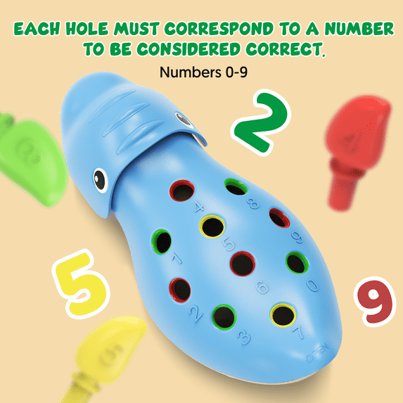 Learning Fine Motor Toys, Montessori Toddler Sensory Toy, Color Count Sort Matching Game