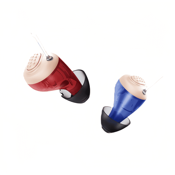 iadr Go In-Ear Rechargeable OTC Hearing Aids for Seniors & Adults – Invisible In-Ear Design with Auto On/Off, Portable Charging Case, Noise Reduction, Comfortable Fit