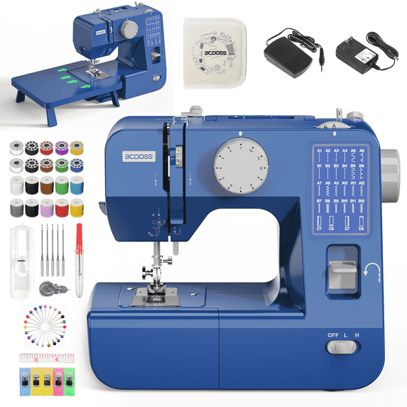 Portable Sewing Machine for Beginners Adults with Extension table and Accessory Kit ,28 Stitches