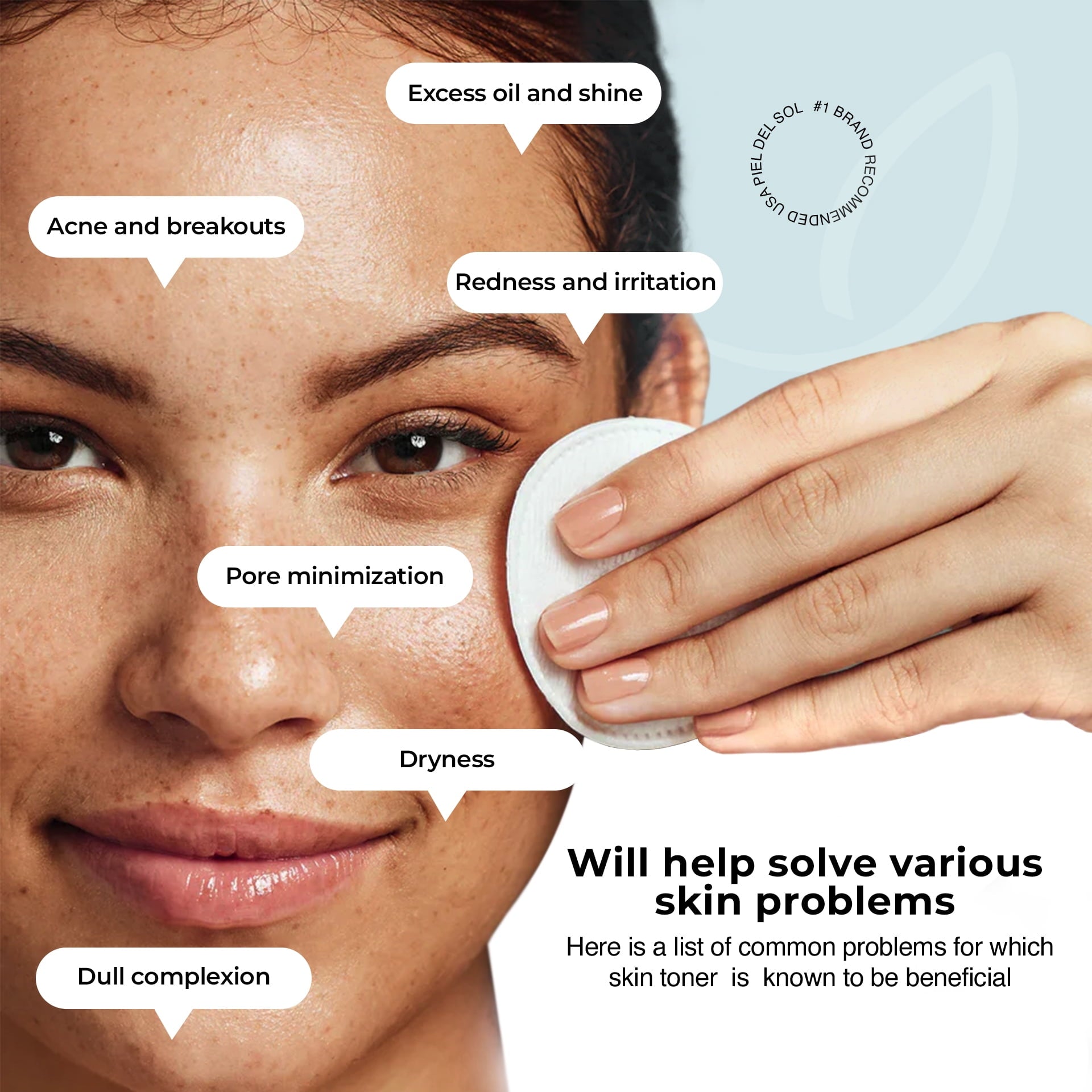 Piel del Sol - Refresh & Glow Glycolic Acid Toner – Alcohol-Free Hydration & Skin Renewal - For All Skin Types(100ml)